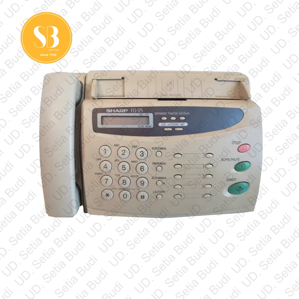 Mesin Facsimile Kertas HVS / Plain Paper Fax Sharp FO-175 Baru Gres