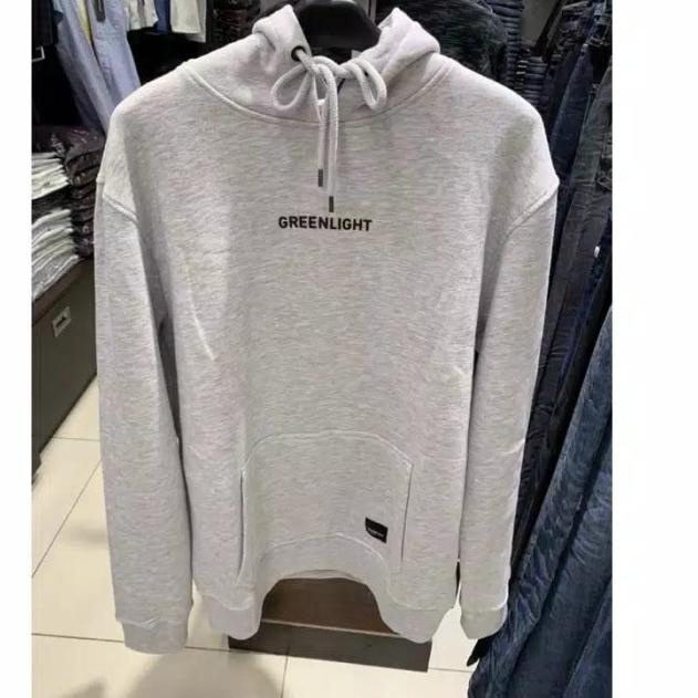 HOODIE JAKET GREENLIGHT ORIGINAL - Abu-abu, L