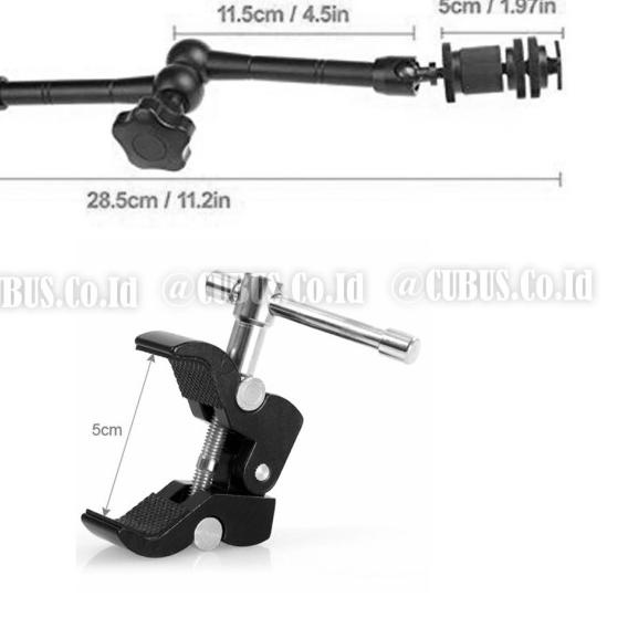 Magic Clamp / Magic Arm 11 Inch includ Super C-Clamp