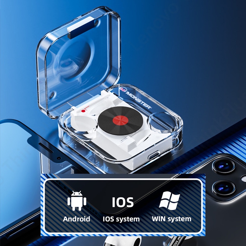 MONSTER XKT01 BLUETOOTH EARPHONE ENC TWS GAMING LOW LATENCY