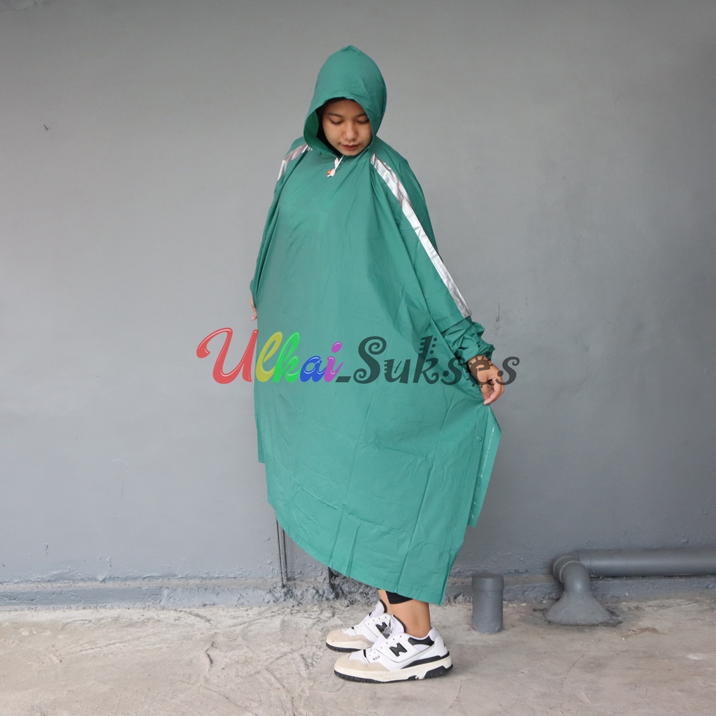 Elmondo Jas Hujan Ponco Lengan Personal 710 - Raincoat Dewasa Ponco Lengan Pria Wanita Murah