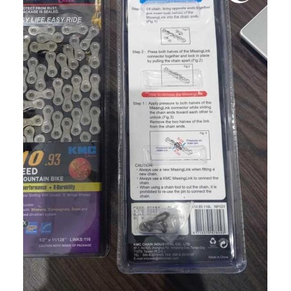 Chain Rantai KMC 10 Speed Silver