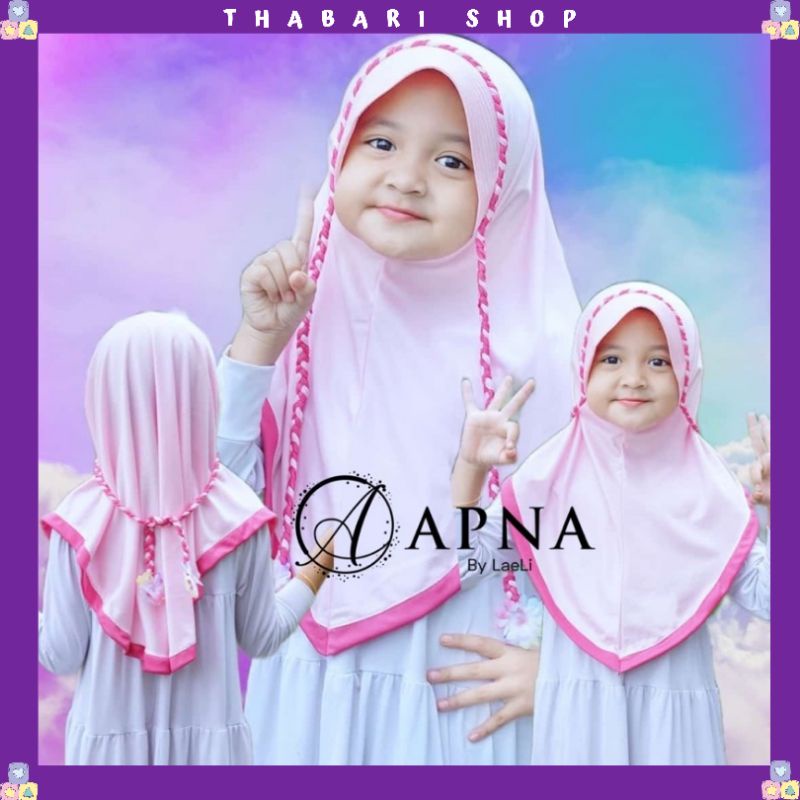 [READY MAKASSAR] JILBAB ANAK APNA