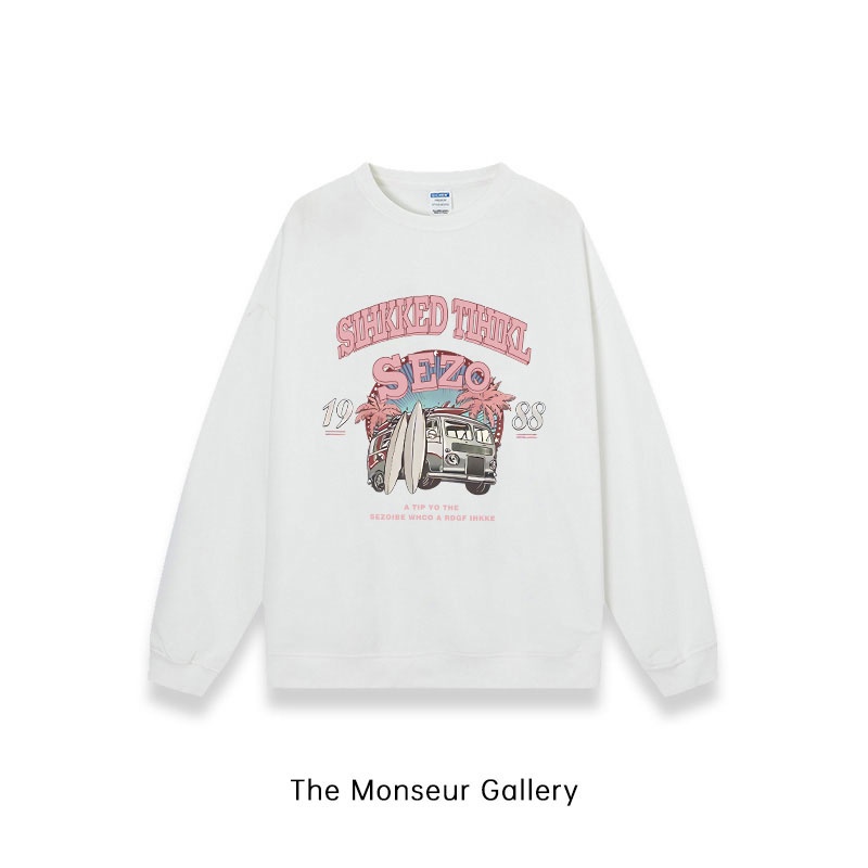 The Monseur Gallery Sweater Oversize car | Sweater Hitam