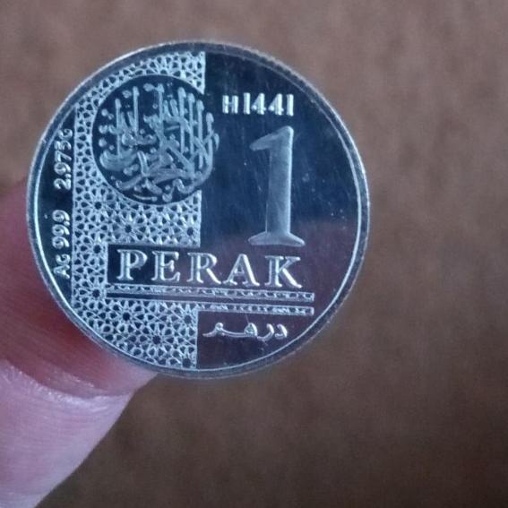 Koin 1 Dirham Perak
