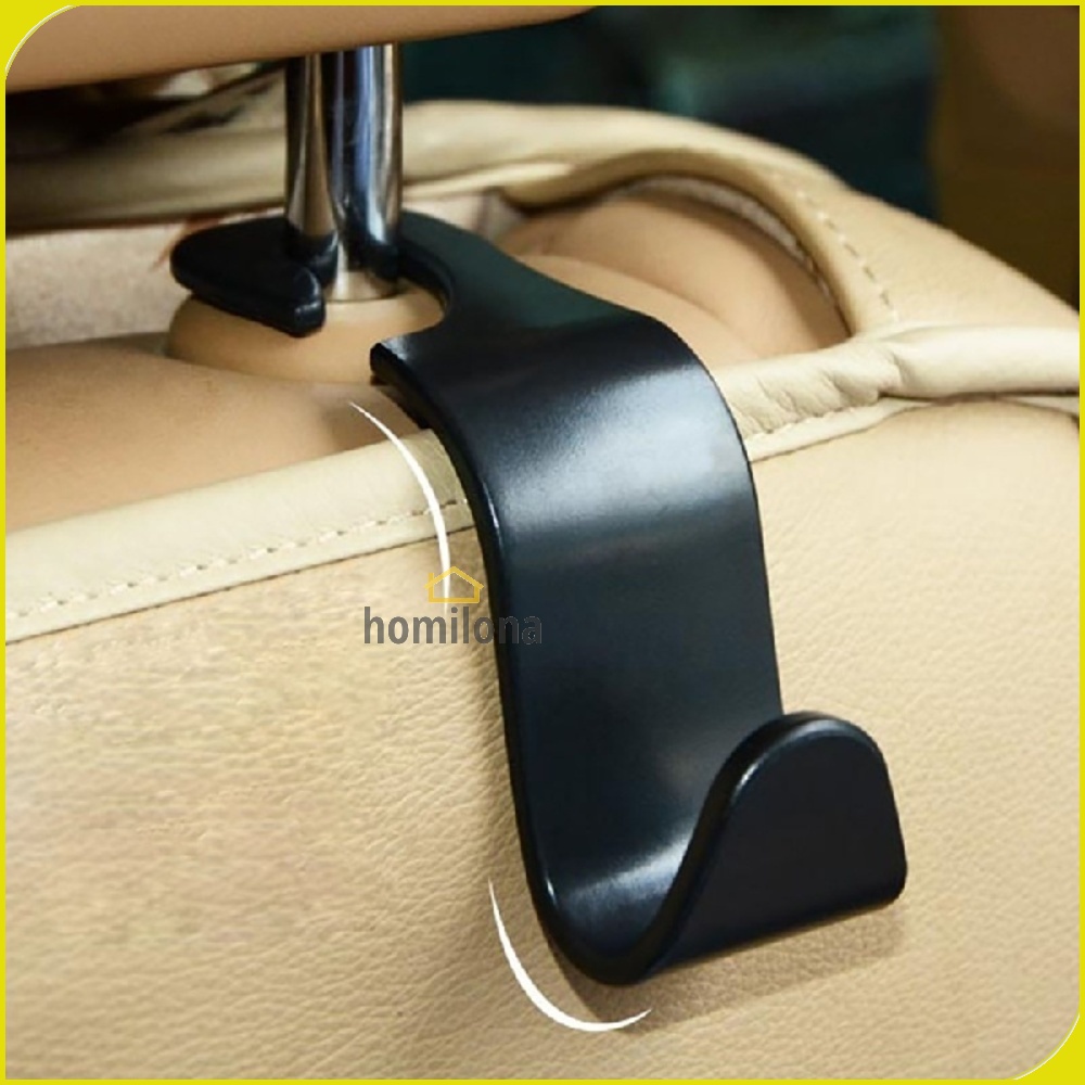 Gantungan Organizer Barang Mobil Headrest Hook 1 PCS A219C Black