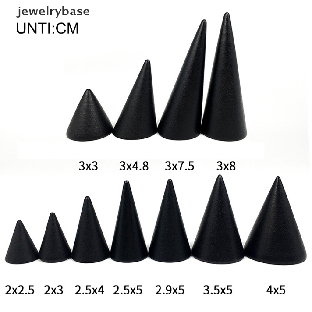 Rak Stand Holder Penyimpanan Perhiasan Cincin Warna Hitam Gaya Vintage