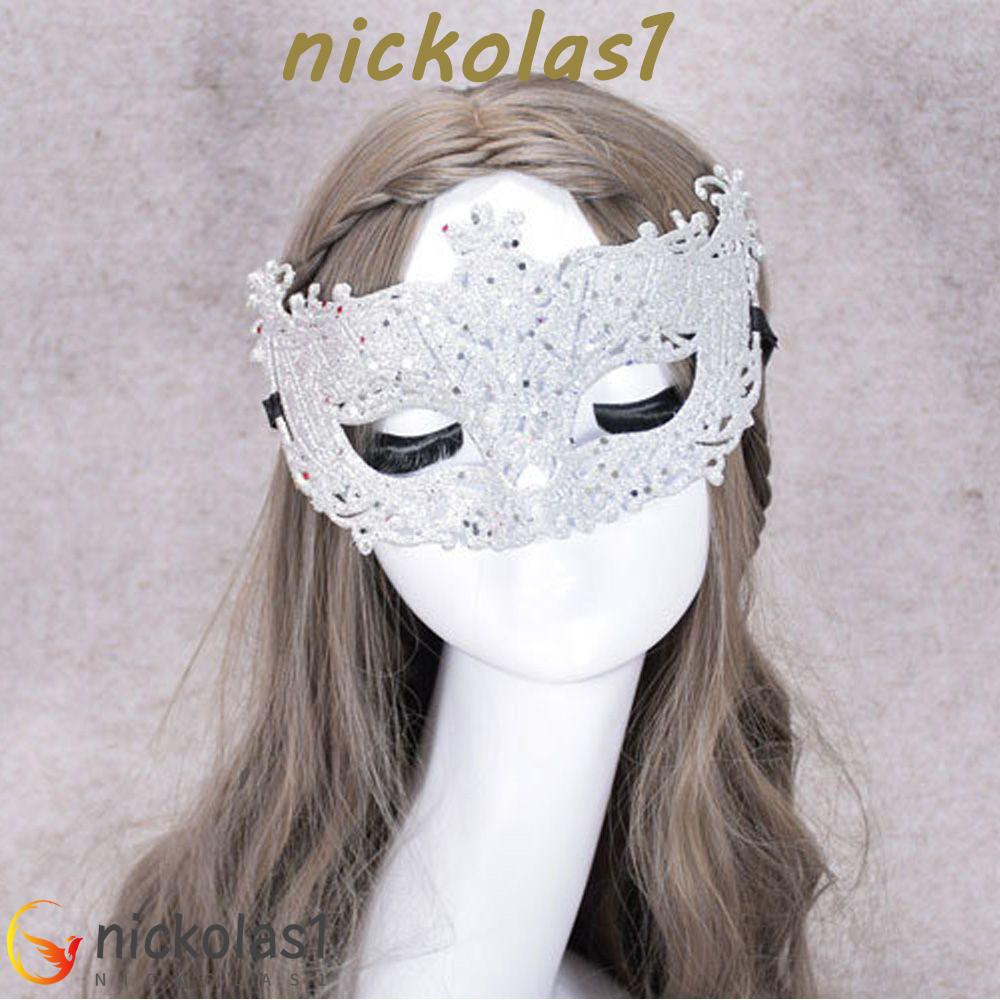 Nickolas1 Masker Pelindung Wajah Model Hollow Untuk Pesta Dansa