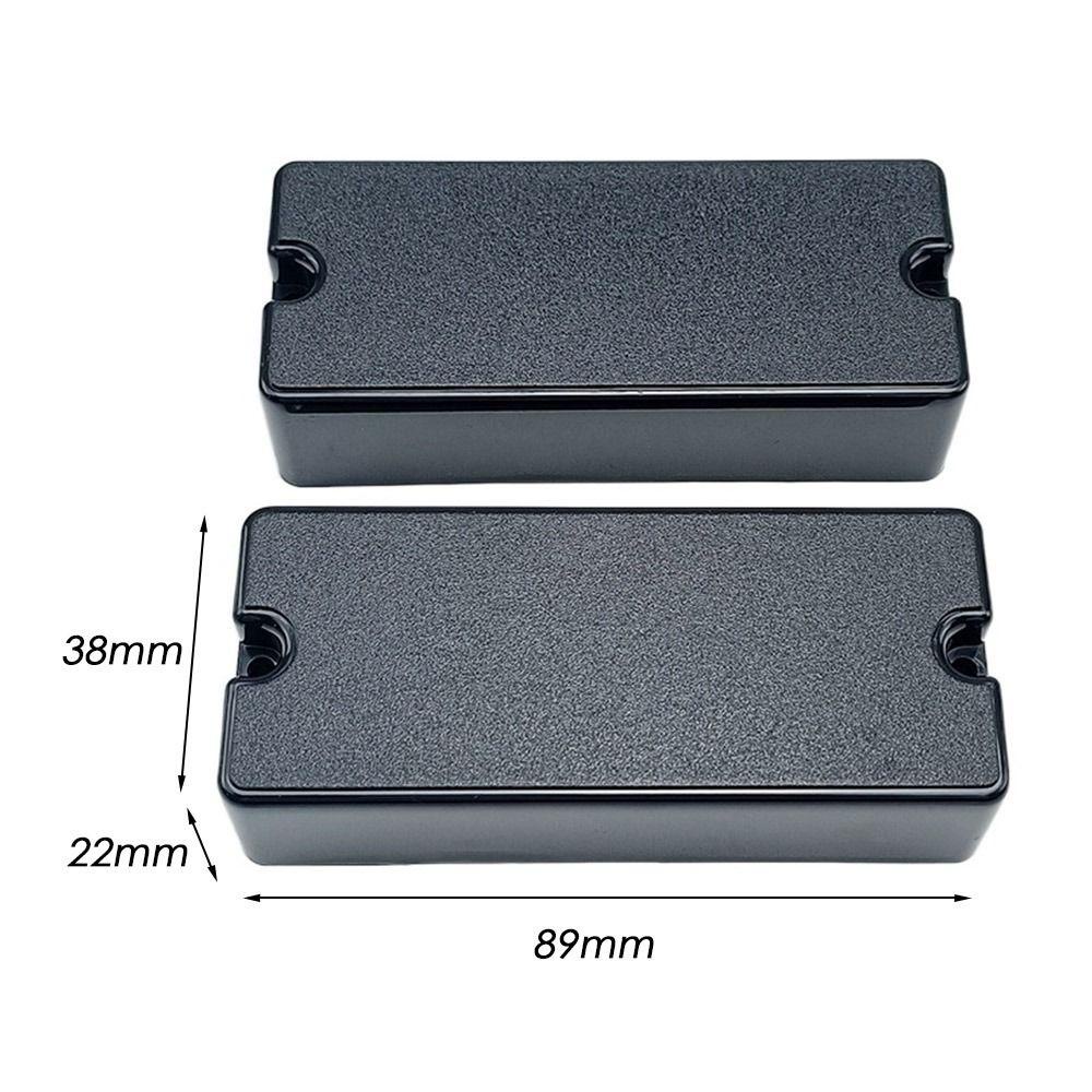 Nanas 2 Pcs Plastik Matte Cover Baru Bagian Gitar Listrik Disegel Humbucker Pickup Cartridge Cover