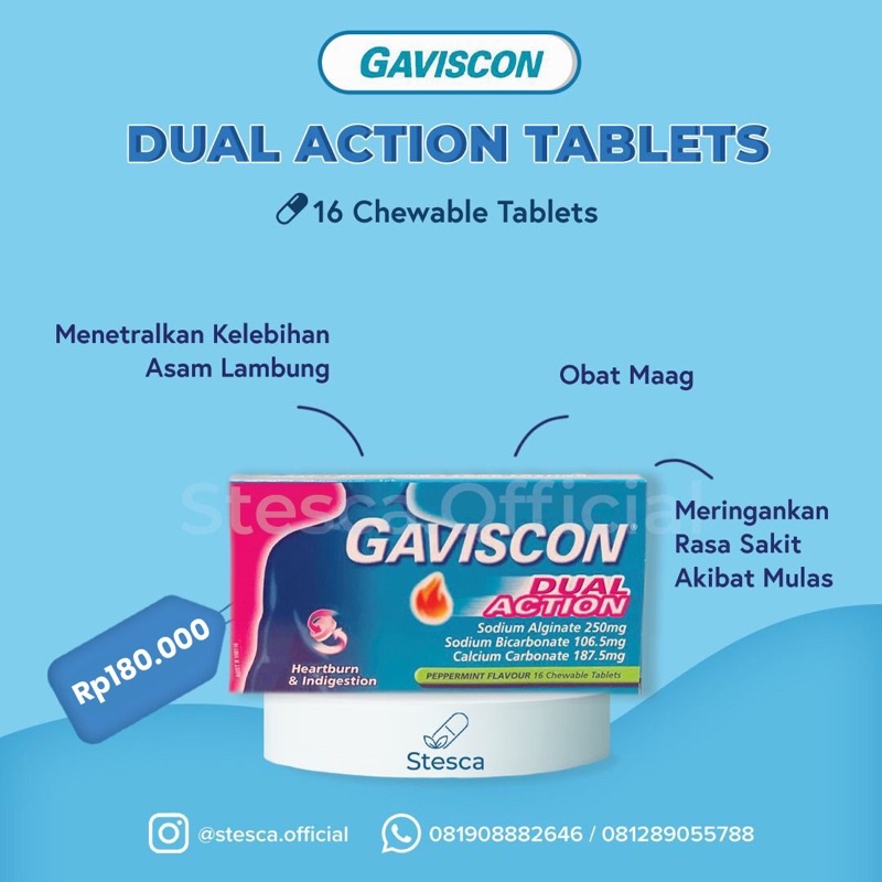 gaviscon dual action tablets