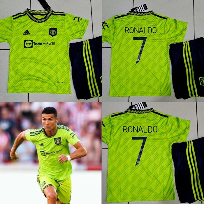 JERSEY BAJU BOLA MU 3RD KIDS ANAK 2022/2023 + NAMESET RONALDO GRADE Best Seller