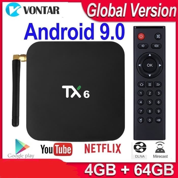 Tv Box Tanix Tx6 Android Tv Box Ram 4Gb Rom 64Gb Allwiner H6 Bluettoth 4.1