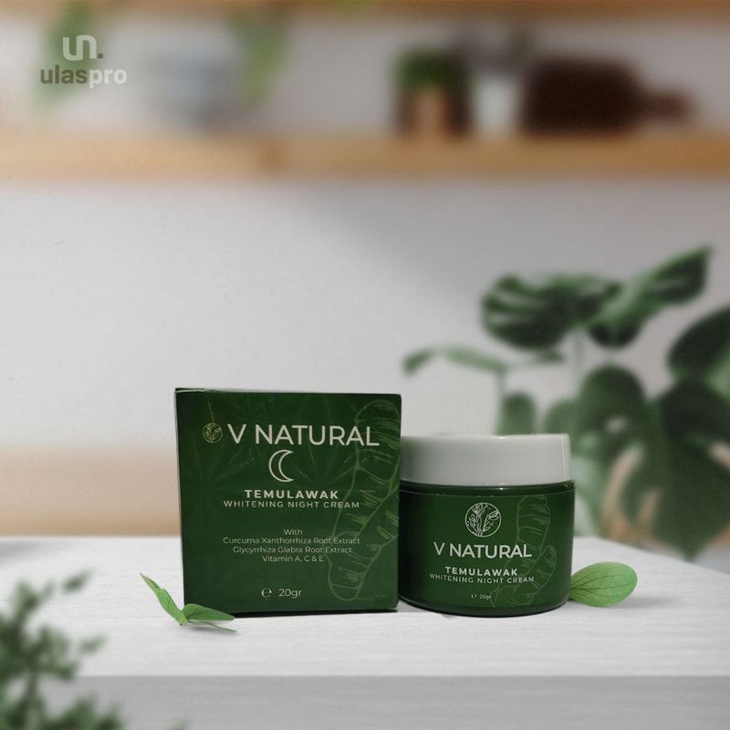 V Natural Temulawak Day Cream &amp; Night Cream 20gr BPOM