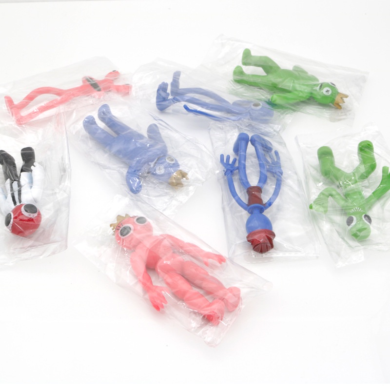 6pcs / 8Pcs / set Mainan Action Figure Model Anime Roblox Rainbow Friends Bahan PVC Untuk Dekorasi Anak