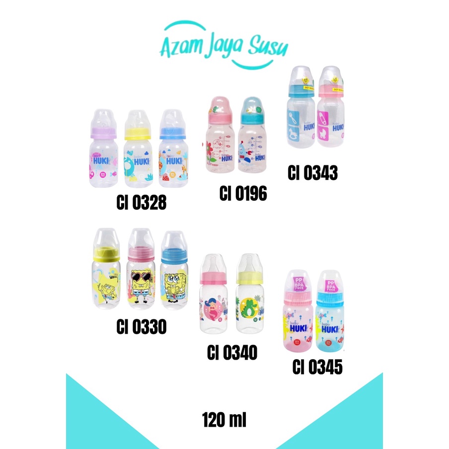 Jual Huki Baby Botol Susu Ml Dot Nipple Silicone Gepeng Bulat Shopee Indonesia