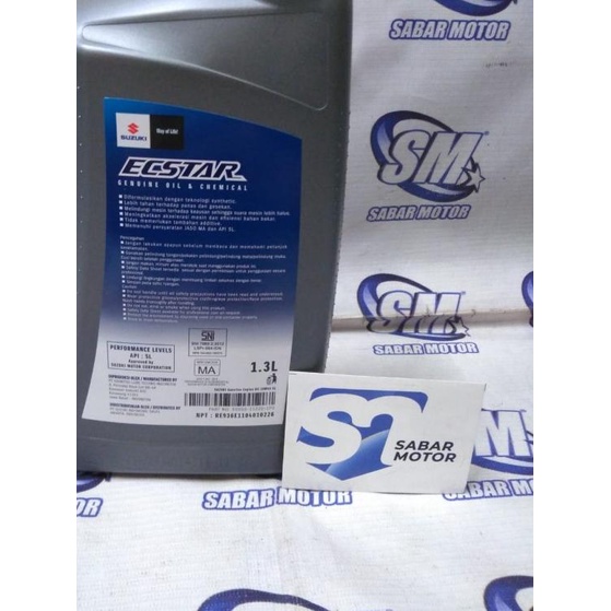 OLI SGO ECSTAR R7000 10W-40 API SL 1.3L / Oli Suzuki GSX 1300ml