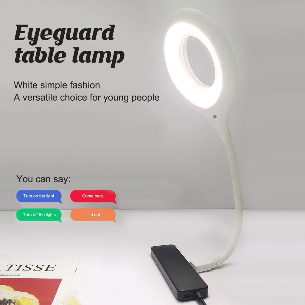 Lampu Malam LED Mini Portable Tri Color Dengan Kontrol Suara Untuk Dekorasi Kamar Tidur