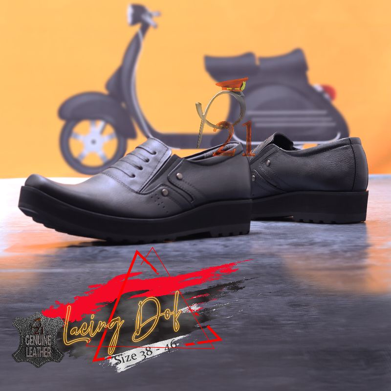 SEPATU PRIA PDH LACING DOFF P21