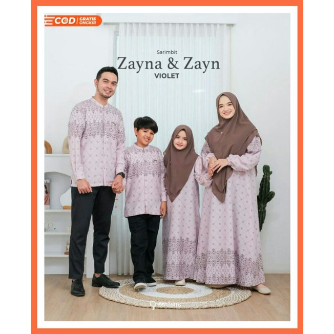 Zayn & Zayna Series Sarimbit Keluarga by Greenism Sarimbit Keluarga Lebaran Terbaru 2023