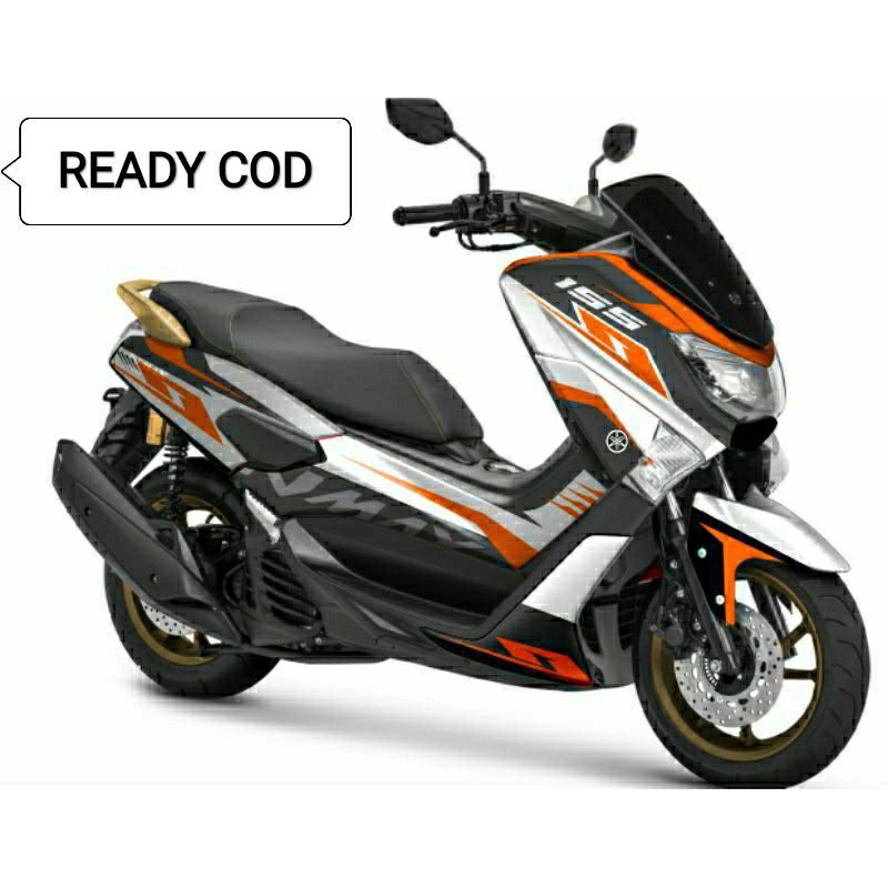Decal stiker Nmax Old Putih Kombinasi Hitam stiker nmax fullbody