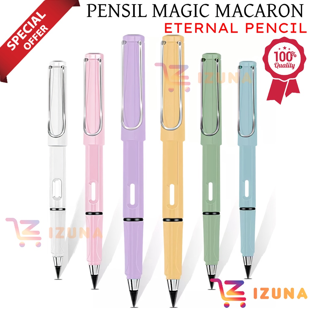 [IZUNA] PENSIL MAGIC WARNA MACARON / ETERNAL PENSIL PREMIUM / PENSIL TANPA BATAS / PENSIL AJAIB / PENSIL ETERNAL TANPA ISI