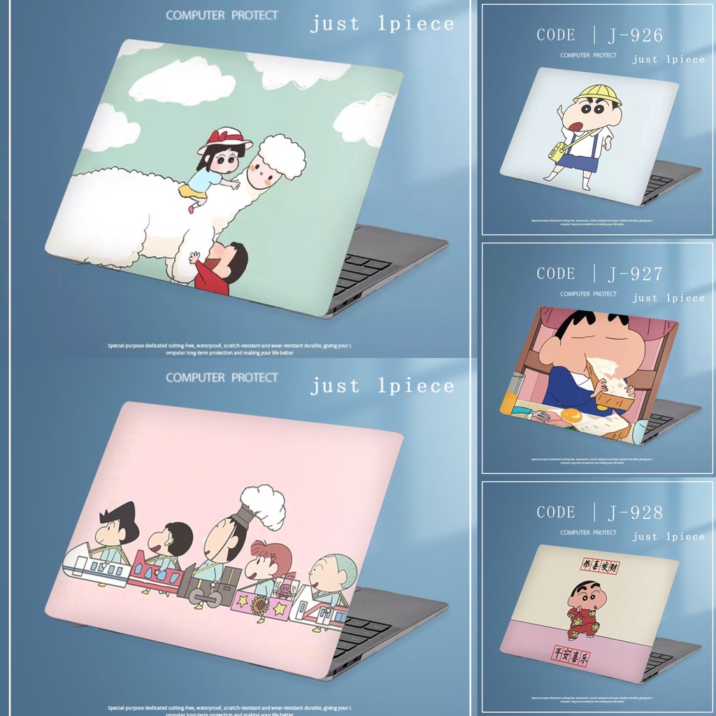 1pc Universal Bebas Potong COD Laptop Decals Colorful Marbel Crayon Shin Chan Laptop Decor Sticker Skin Untuk Lenovo Yoga Pro 14c Yoga Pro 13s Full Cover Sticker