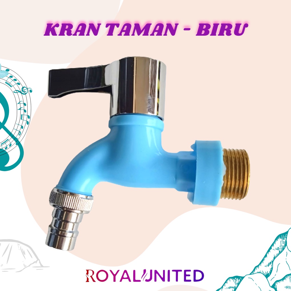 Kran Air Plastik 1/2&quot; Drat Kuningan Keran Taman 1/2 Inch Engkol ASLI ORIGINAL