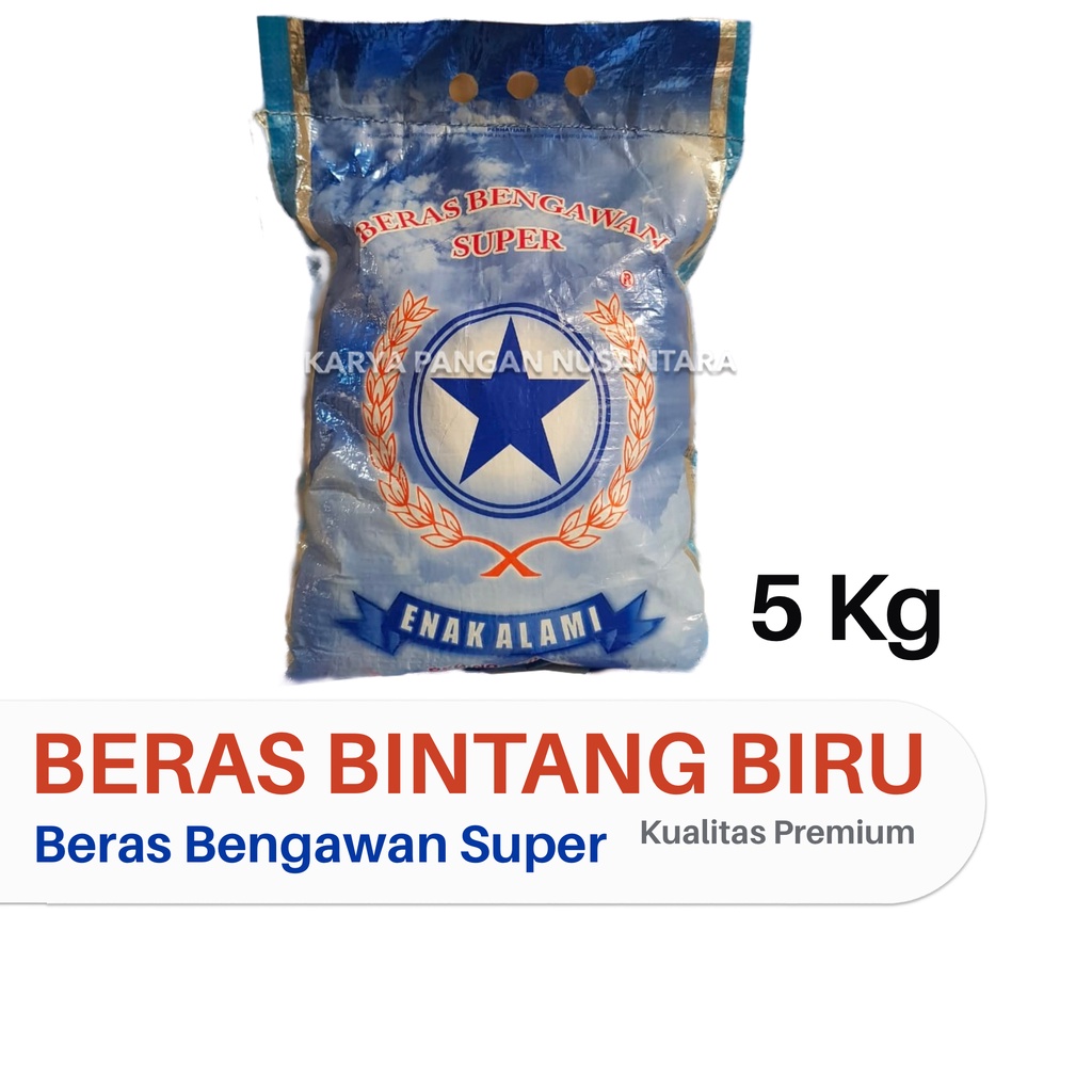 

BERAS BINTANG BIRU 5KG ORIGINAL PREMIUM BERAS BINTANG BIRU SAK 5 KG