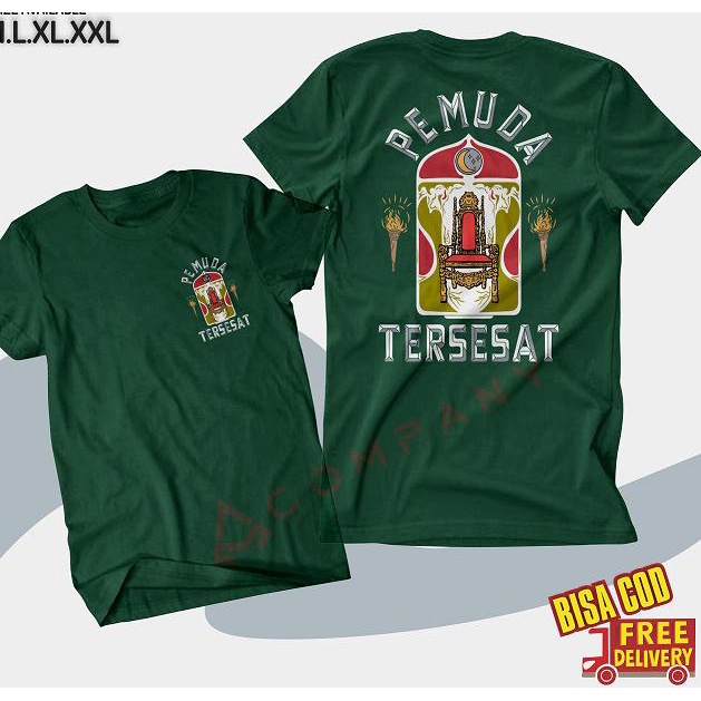 Kaos baju Murah Pemuda Tersesat Habib Jafar Tretan Muslim Coki Pardede - kaos ijo tua, S