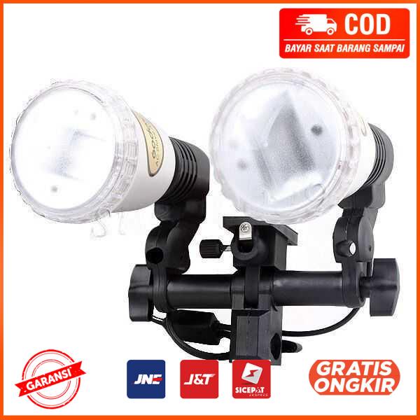 Holder Lampu Foto Ganda Lamp Light Bracket Socket E27 SP2