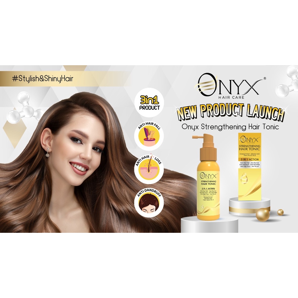 ONYX strengthening Hair Tonic 3 in 1 action