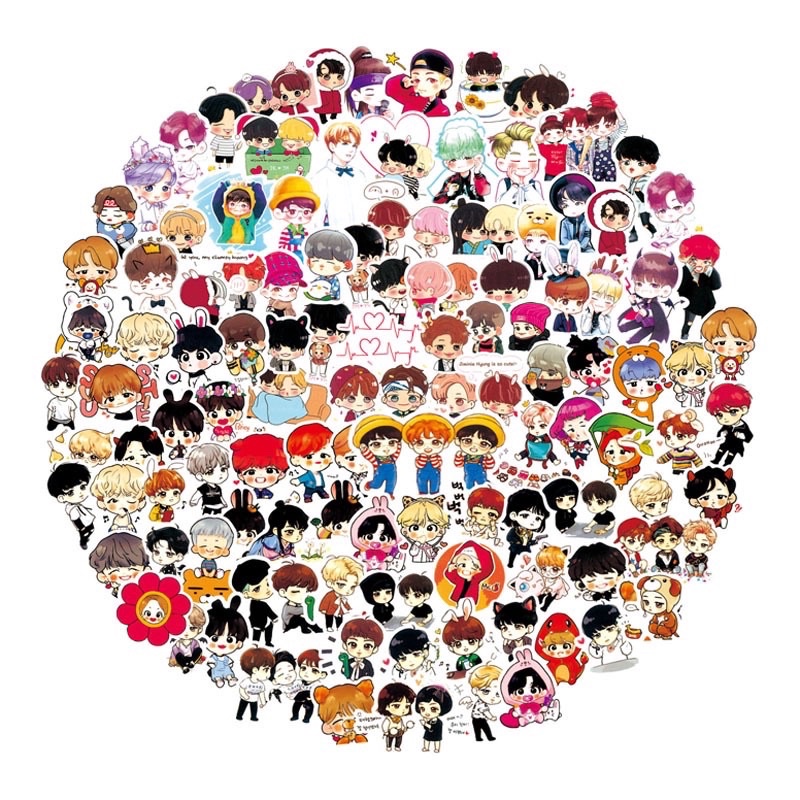 

sticker BTS/sticker BT21/sticker KPOP/sticker scrapbook 100pcs