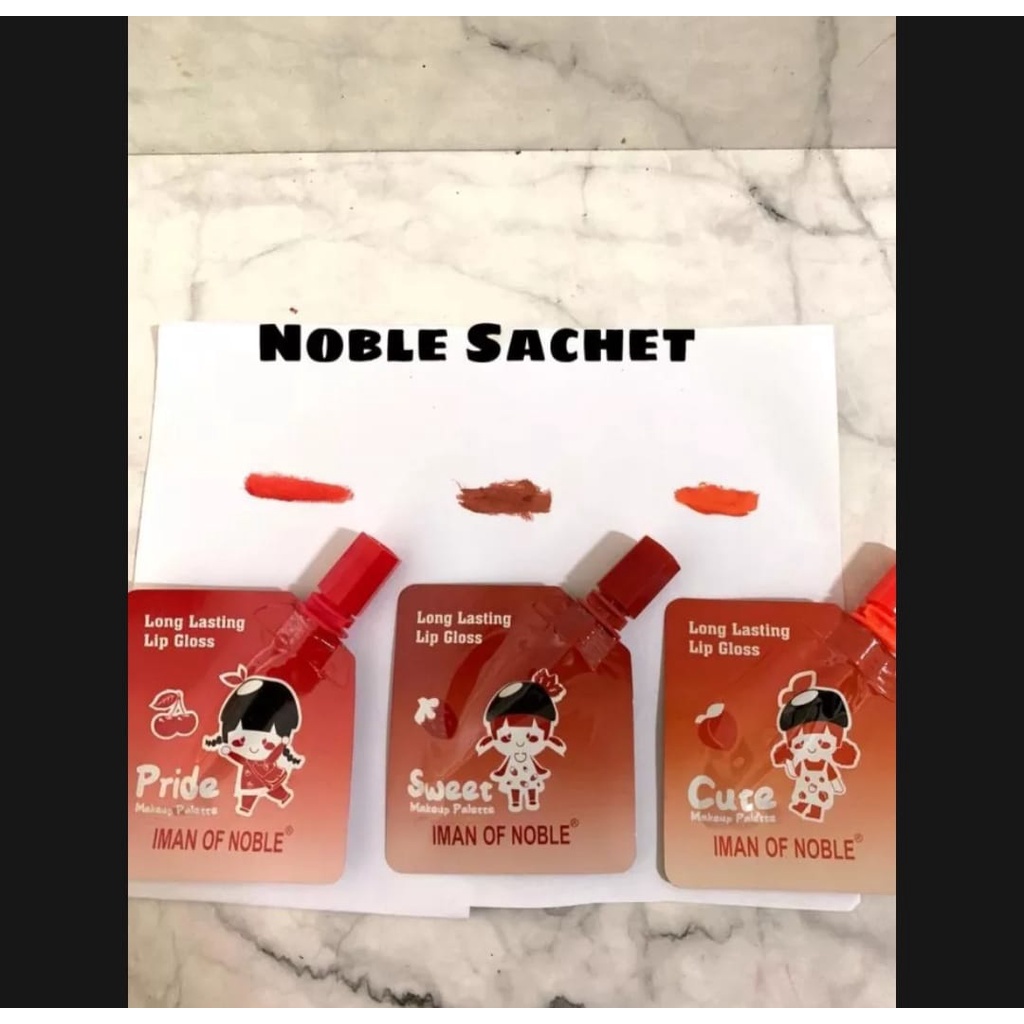 [6 PCS] LIPGLOSS Iman Of Noble Sachet 3 Varian