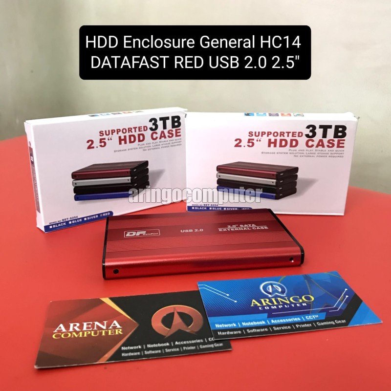 HDD Enclosure General HC14 DATAFAST RED USB 2.0 2.5&quot;