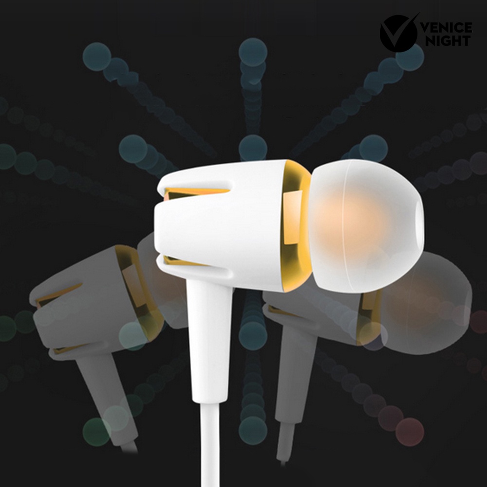 (VNEP) (Berkabel) Universal Kebisingan Membatalkan Stereo In-ear Earphone Headset Telepon dengan Mic