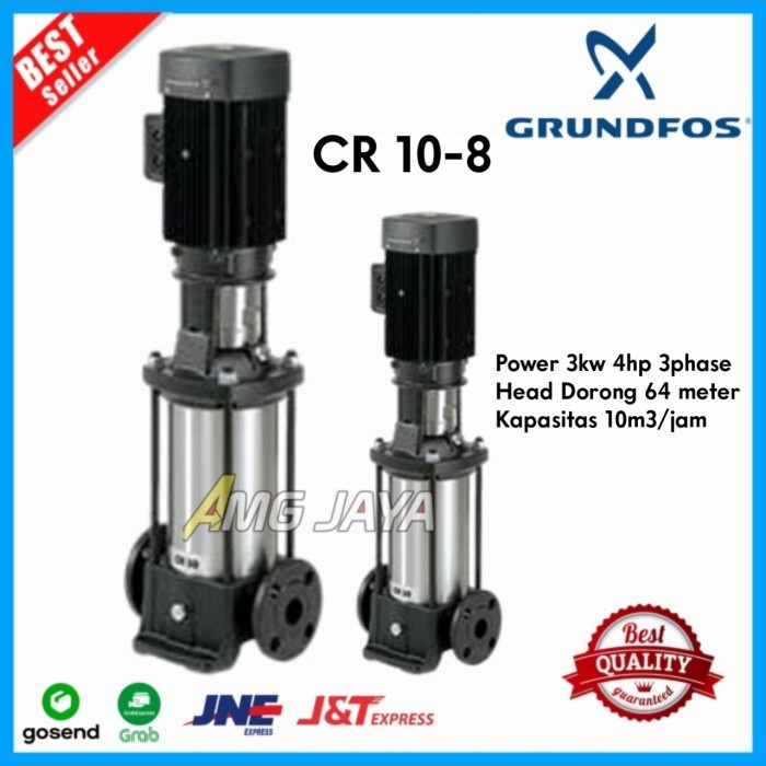 Pompa Air Grundfos CR 10-8 Vertikal Multistage Pump Jockey Pump Boster