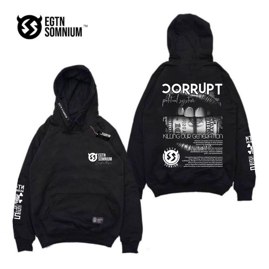 Hoodie Pria dan wanita motip Silence Dangerous - sweater hoodie distro pria dan wanita