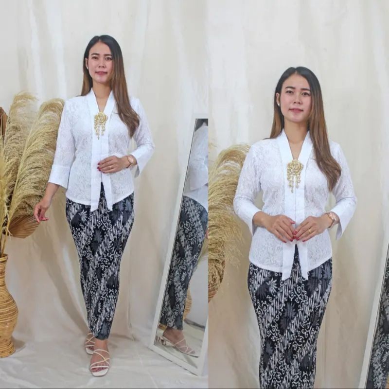 IndahKebaya | SETELAN KEBAYA FLOY BROKAT JUMBO / KEBAYA BIG SIZE KUTUBARU ENCIM BUSUI / KEBAYA WISUDA KONDANGAN NATALAN KARTINI PESTA ACARA SERAGAM / WARNA WARDAH SAGE LAVENDER HITAM PUTIH SILVER SALEM FANTA MAROON MERAH HIJAU BOTOL GOLD MOCCA