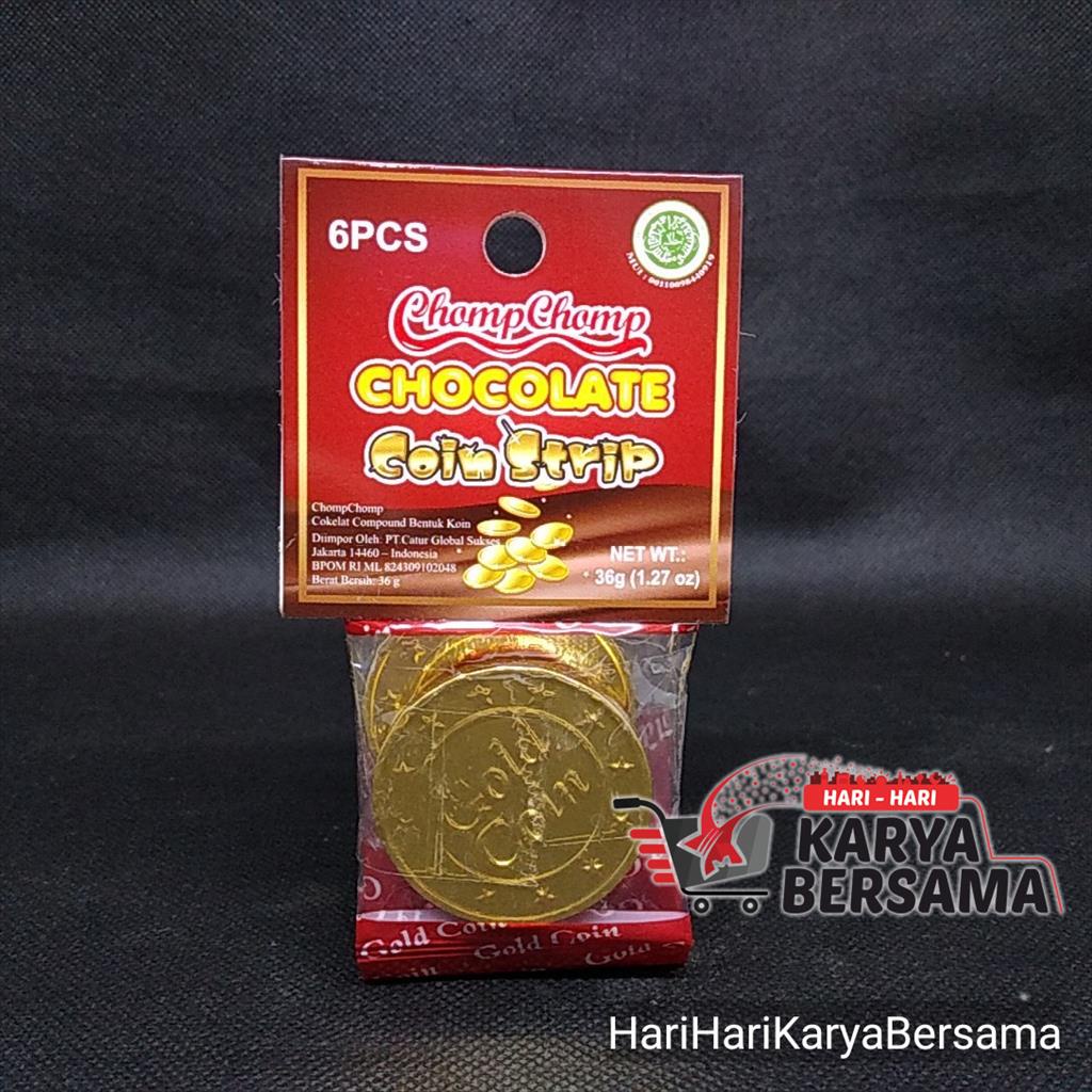 

CHOMP CHOMP COKELAT COMPOUND BENTUK KOIN 6'S X 36GR