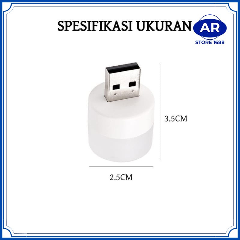 AR-LAMPU LED USB MINI / LAMPU BELAJAR / LAMPU TIDUR USB MINI