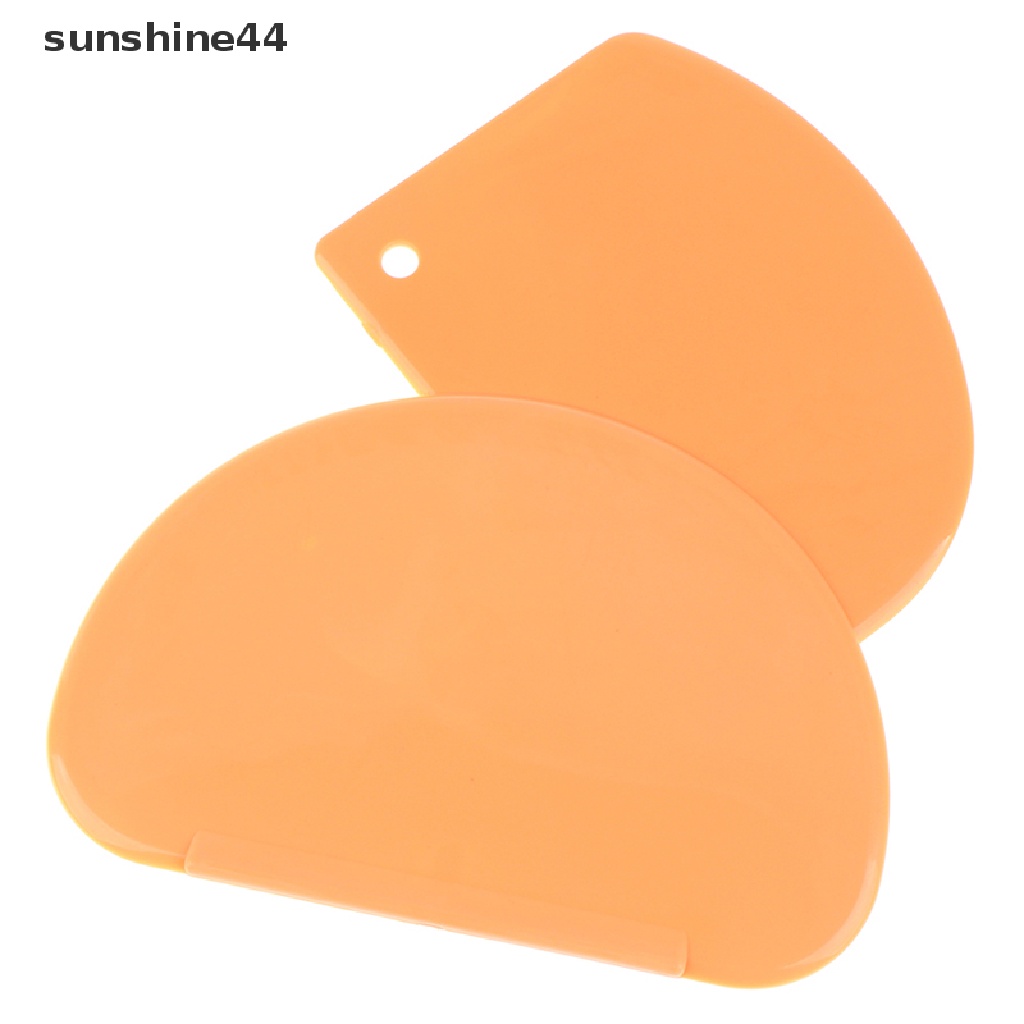 Sunshine Spatula Scraper Adonan Krim Kue / Roti Bahan Plastik Flexible Lembut