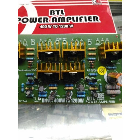 kit driver power amplifier btl 400w
