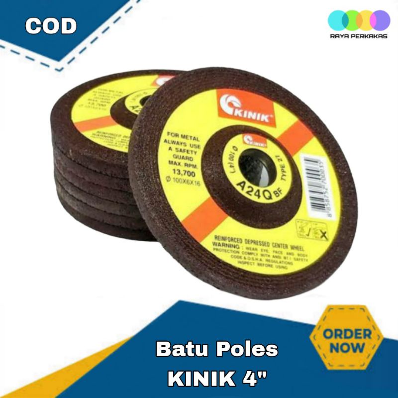 BATU GERINDA POLES 4' KINIK / SLEB KINIK