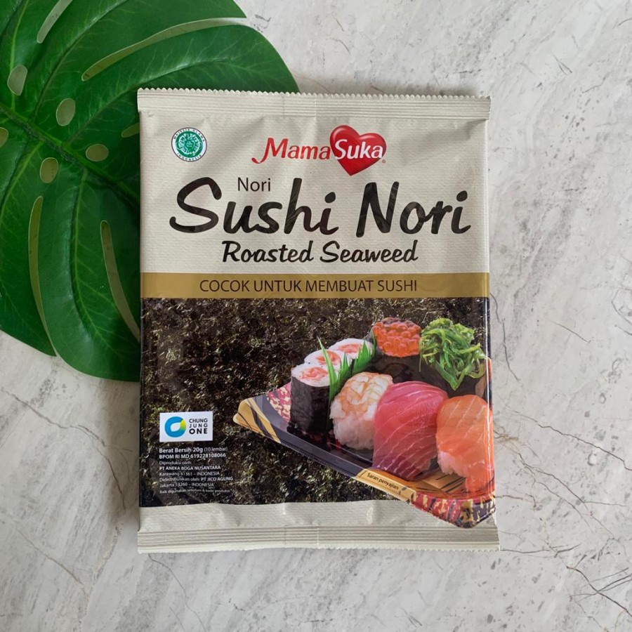 

Mamasuka Sushi Nori 20gr (10 lembar)