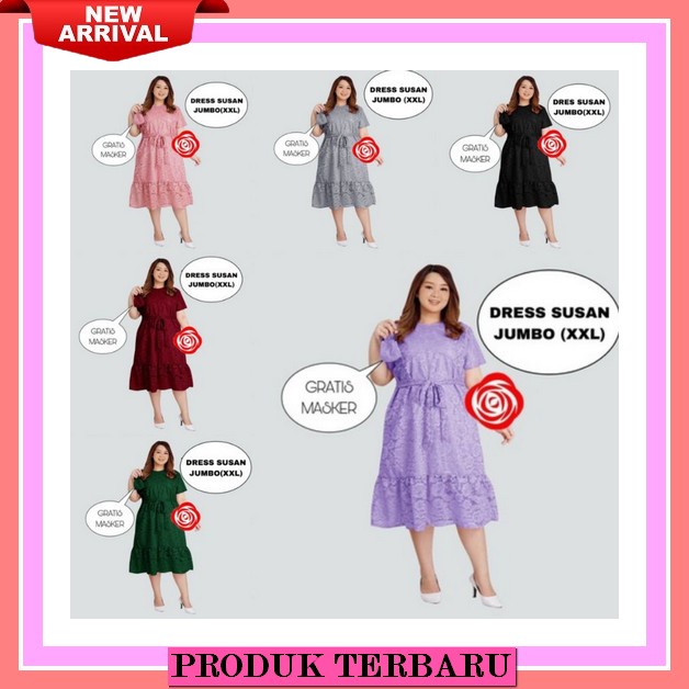 Baju Dress Natal Terbaru 2022 2023 Model Kekinian Trendy Dress Brukat Mewah Pesta Bhn Brokat Lapis F