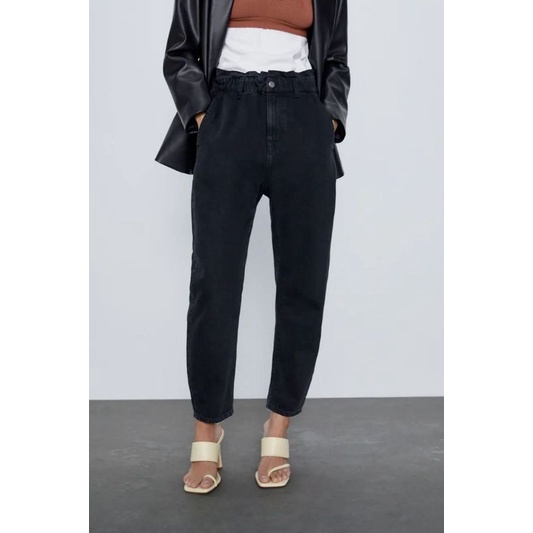 Zr jeans paperbag pants