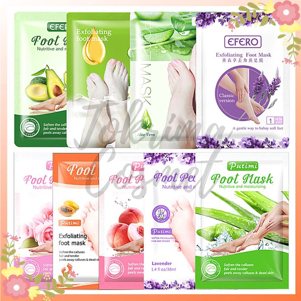 EFERO &amp; PUTINI MASKER KAKI/TANGAN/EFERO FOOT AND HAND MASK/ MASKER KAKI/ MASKER TANGAN.