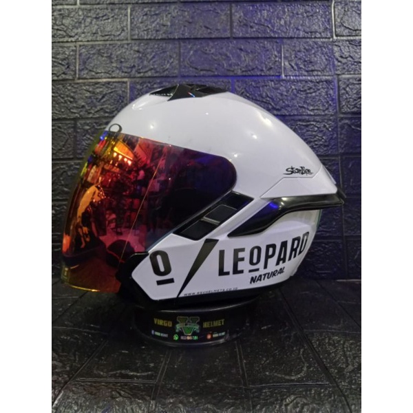 HELM RSV SV300 DOUBLE VISOR PAKET GANTENG LEOPARD