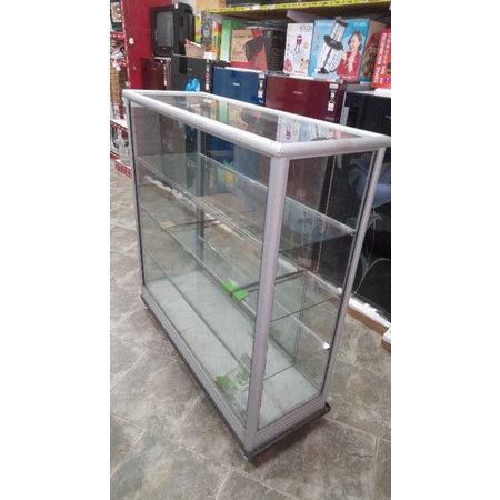 (Khusus Wilayah Kota Palembang) Lemari Etalase Kaca/Lemari Etalase serbaguna Ukuran.100cm, Ukuran.15