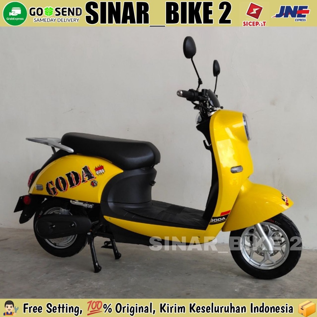 Sepeda Motor Listrik GODA NEW TURTLE 210 Electric E Bike 1000 Watt